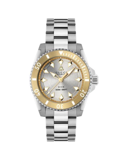 GUCCI Men's Dive 18K Gold & Steel Bracelet Watch/40MM - Two Tone