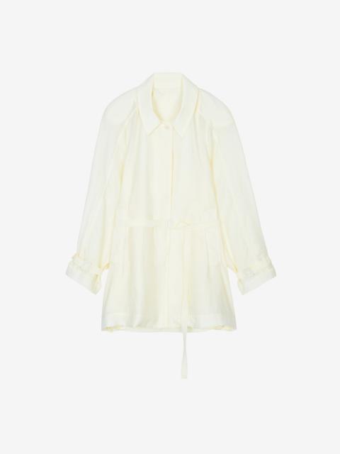 The Frankie Shop Noema Sheer Light Jacket - Ivory