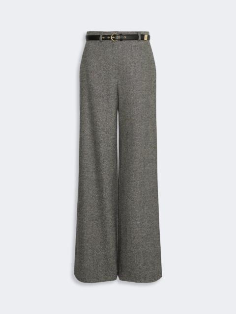 Max Mara GIOIA Wool-blend trousers - WHITE BLACK