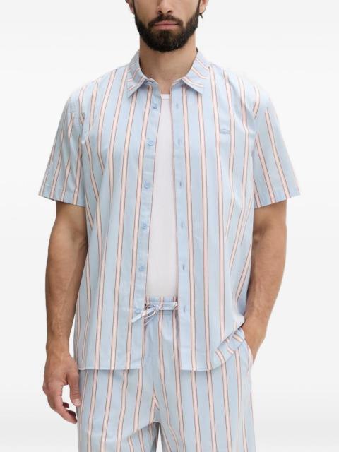 LACOSTE vertical-stripe cotton shirt