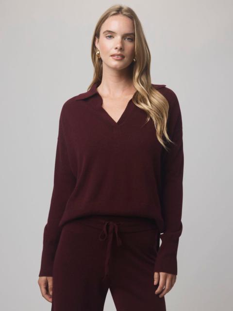 Splendid Tori Cashmere Polo Sweater