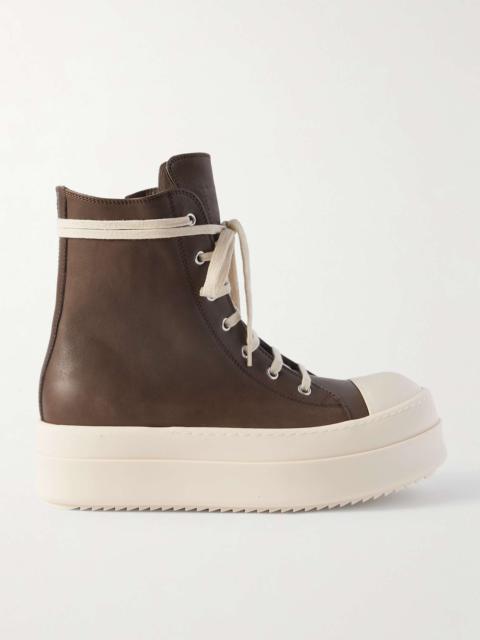 Leather High-Top Sneakers