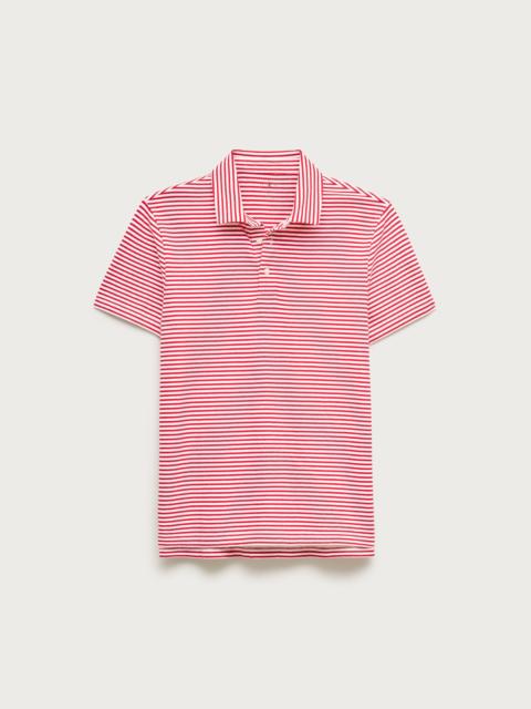 J.CREW Sueded cotton polo shirt in stripe