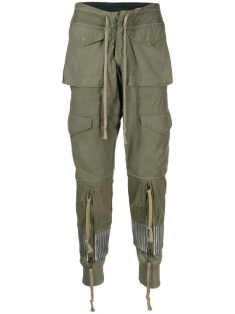 Greg Lauren drawstring-waist tapered trousers