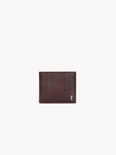 SAINT LAURENT TINY CASSANDRE EAST/WEST WALLET IN EEL