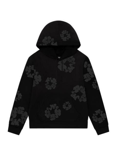 DENIM TEARS Faded Mono Cotton Wreath Hoodie "Black" DT238