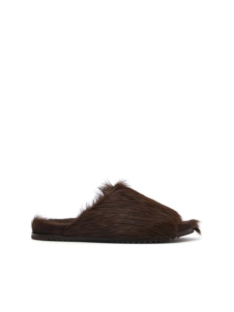 Granolas open-toe slippers