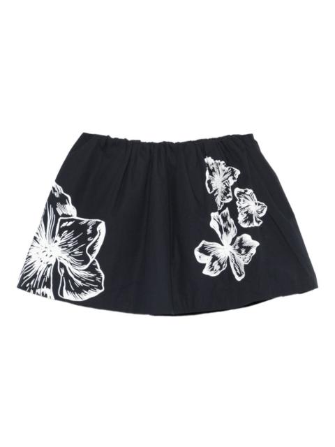 maje floral.print A-line mini skirt