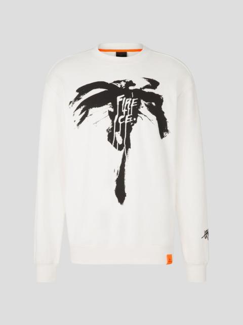 BOGNER Hunt Sweatshirt in Off-white/Black