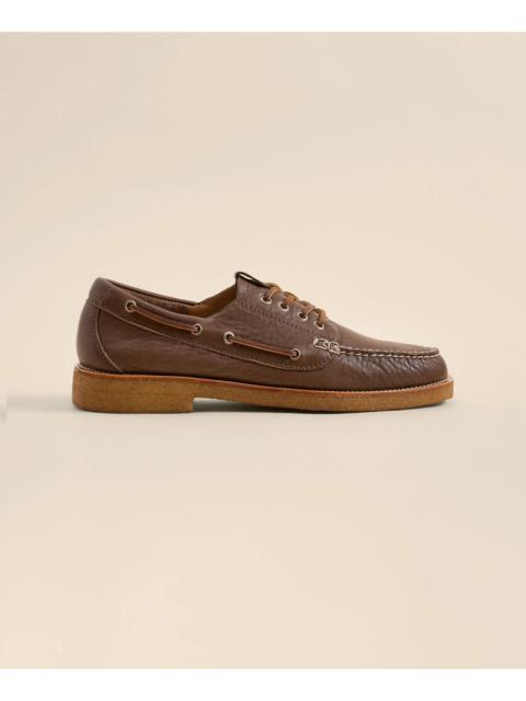Brooks Brothers Tumbled Leather Boat Shoes