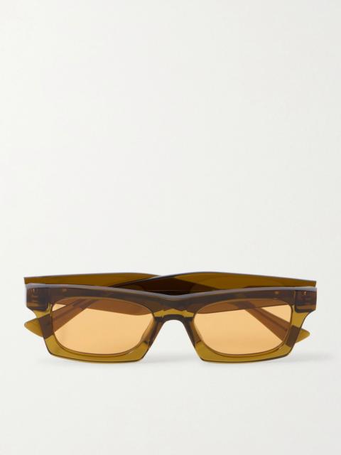 Bottega Veneta Ribbon square-frame acetate sunglasses Brown