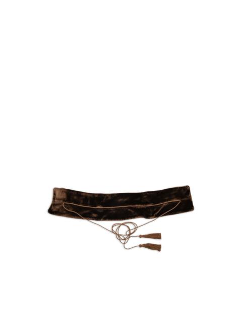 Roberto Cavalli tassel-detail velvet belt