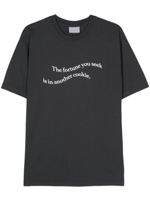 slogan-print cotton T-shirt