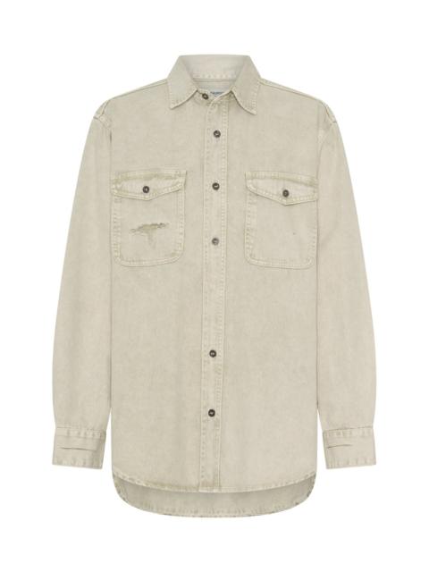 ONE TEASPOON Everyday Denim Shirt - Antique White