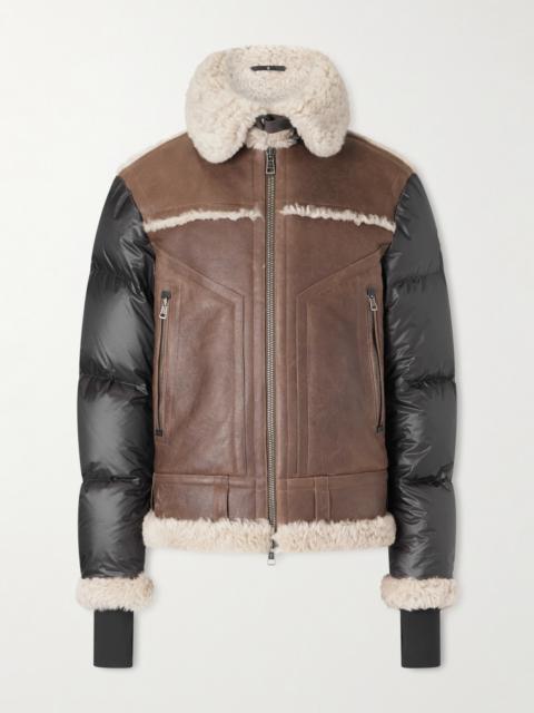 Moncler Grenoble Argens Padded Shearling and Shell Jacket