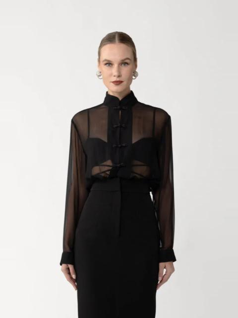 SAU LEE FALLON SILK SHIRT