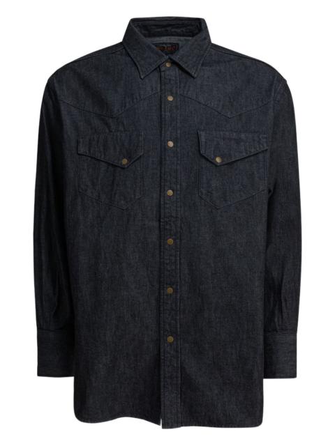 BEAMS PLUS poocket button denim shirt