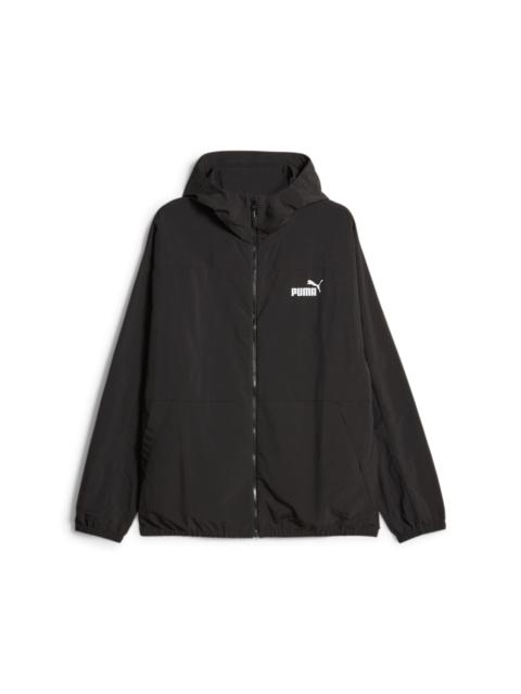 PUMA Oversized Hooded Windbreaker Jacket 'Black' 675387-01