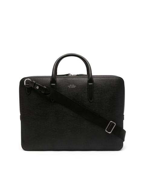 Smythson large Panama lightweight briefcase