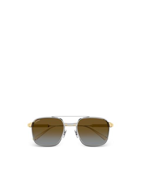 Cartier rectangle bar sunglasses