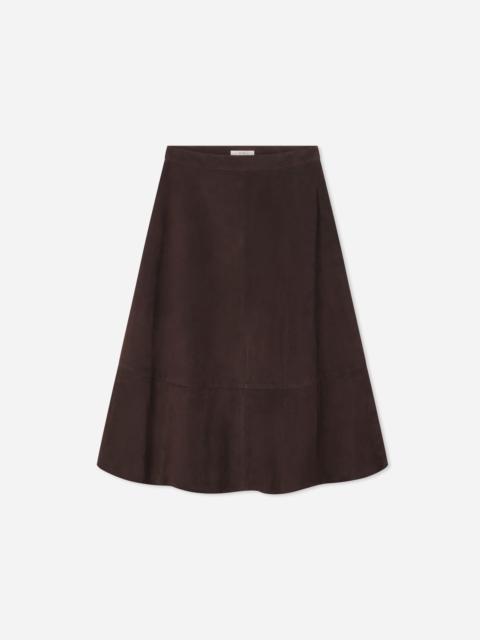 CO Circle Cut Skirt in Suede