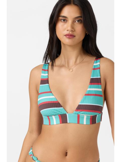 O'Neill Getaway Stripe Cancun Triangle Bikini Top