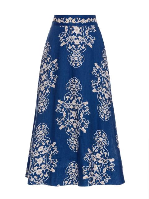 Agua by Agua Bendita Bergamota Ribbons Maxi Skirt