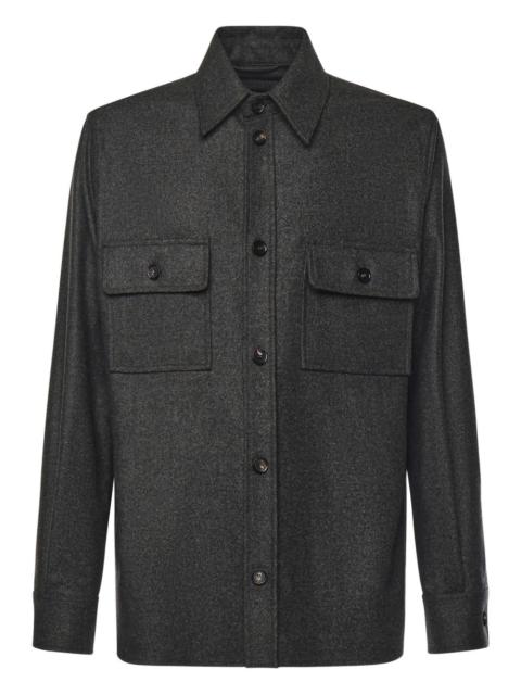 Loro Piana virgin wool shirt jacket