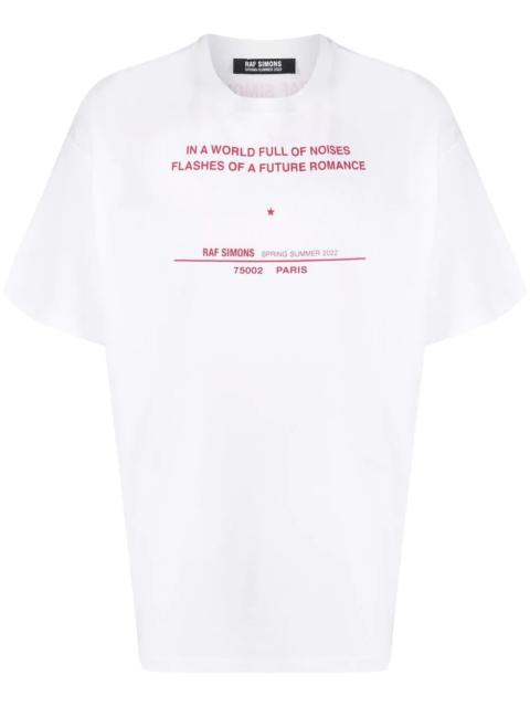 Raf Simons slogan-print short-sleeve T-shirt