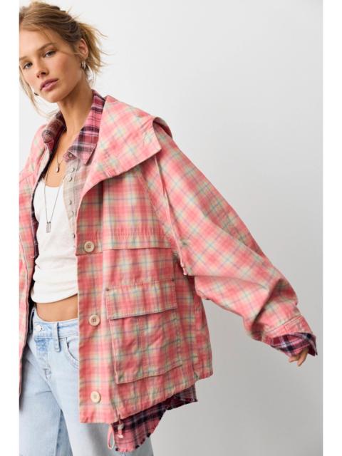 FREE PEOPLE Jojo Printed Hoodie Jacket