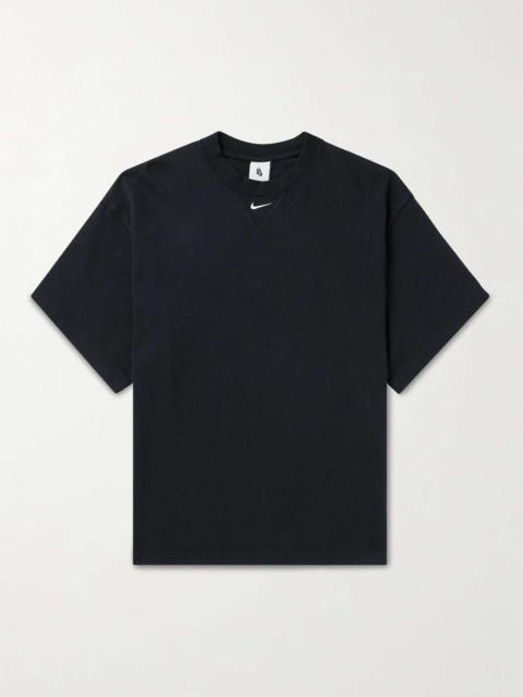 Nike Solo Swoosh Logo-Embroidered Cotton-Jersey T-shirt