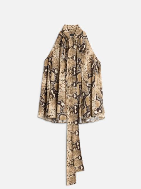 SLEEVELESS BLOUSE in Viscose Ecru