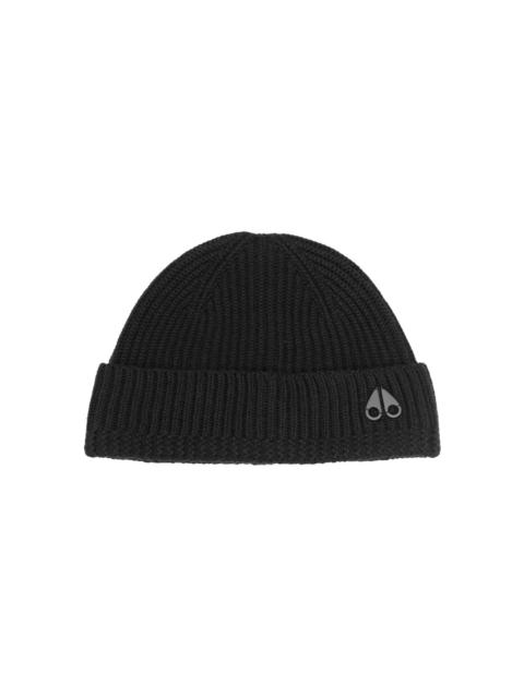 MOOSE KNUCKLES ribbed-knit wool beanie