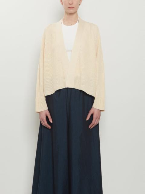 DUŠAN Short Ribbed Raglan Cardigan