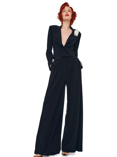 NORMA KAMALI CROPPED SINGLE BREASTED JACKET