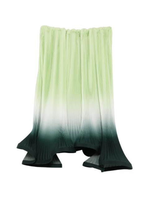 ROWEN ROSE degradé-effect pleated skirt