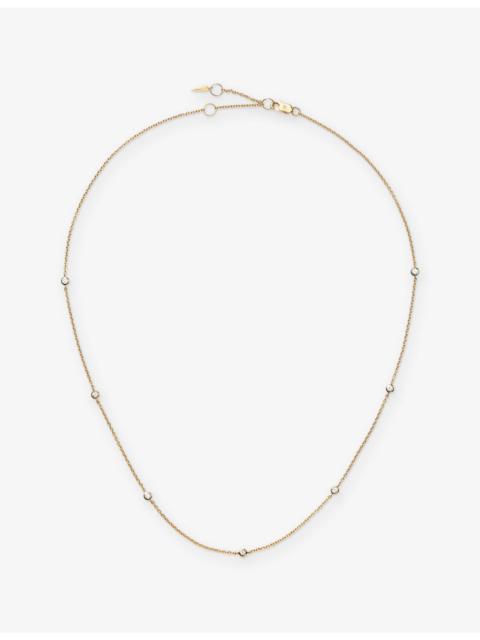 MISSOMA Fine Floating 0.06ct Diamond 14ct Gold Necklace
