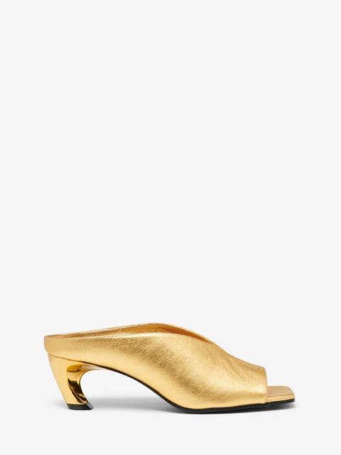 Alexander McQueen Women's Armadillo Mule in Gold