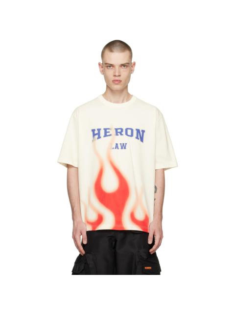 Heron Preston Off-White 'Heron Law Flames' T-Shirt