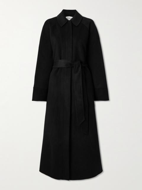 TOVE Yoonmi Belted Brushed Wool-blend Coat