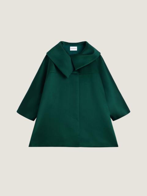 Givenchy SHORT COAT IN SATIN