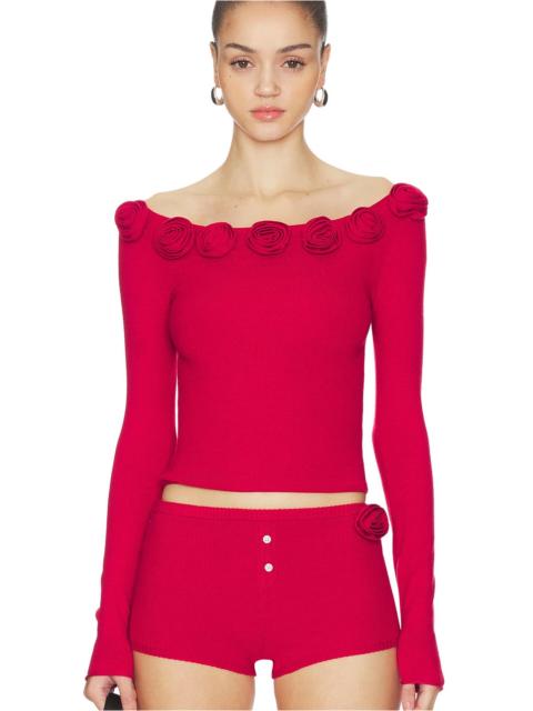 Frankies Bikinis Rose Long Sleeve Shirt