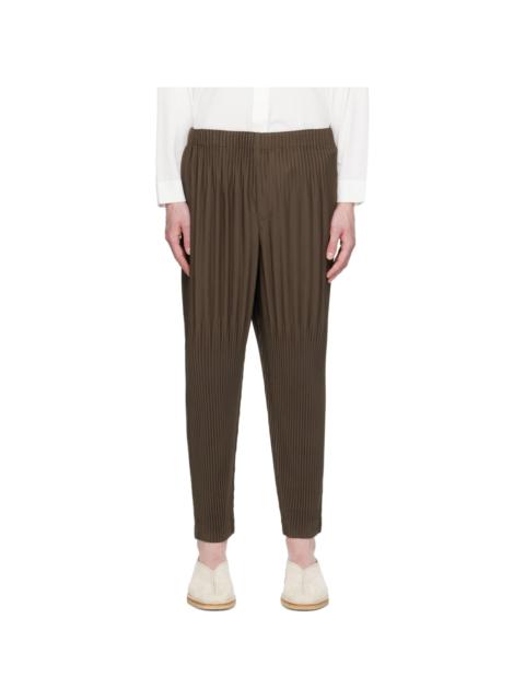 ISSEY MIYAKE Brown Monthly Color April Trousers