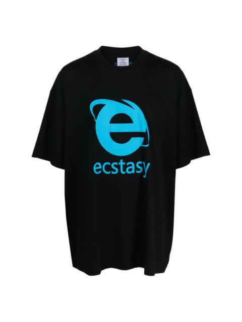 Ecstasy graphic-print cotton T-shirt