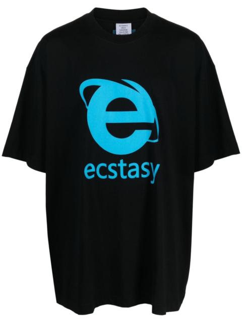 VETEMENTS Ecstasy graphic-print cotton T-shirt