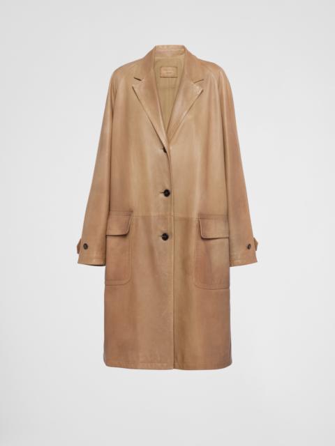 Prada Nappa leather coat