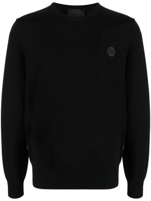 PHILIPP PLEIN Skull Bones knitted jumper
