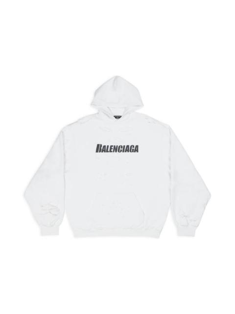 Destroyed Hoodie in White