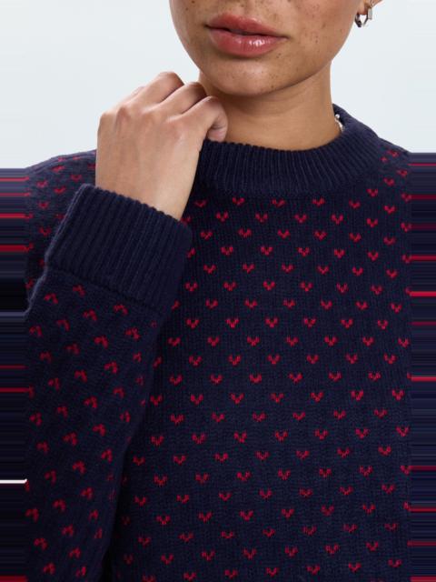 PISTOLA HANNA OVERSIZED SWEATER - NAVY RED HEARTS