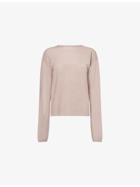 Rick Owens Round-Neck Long-Sleeve Virgin-Wool Jumper